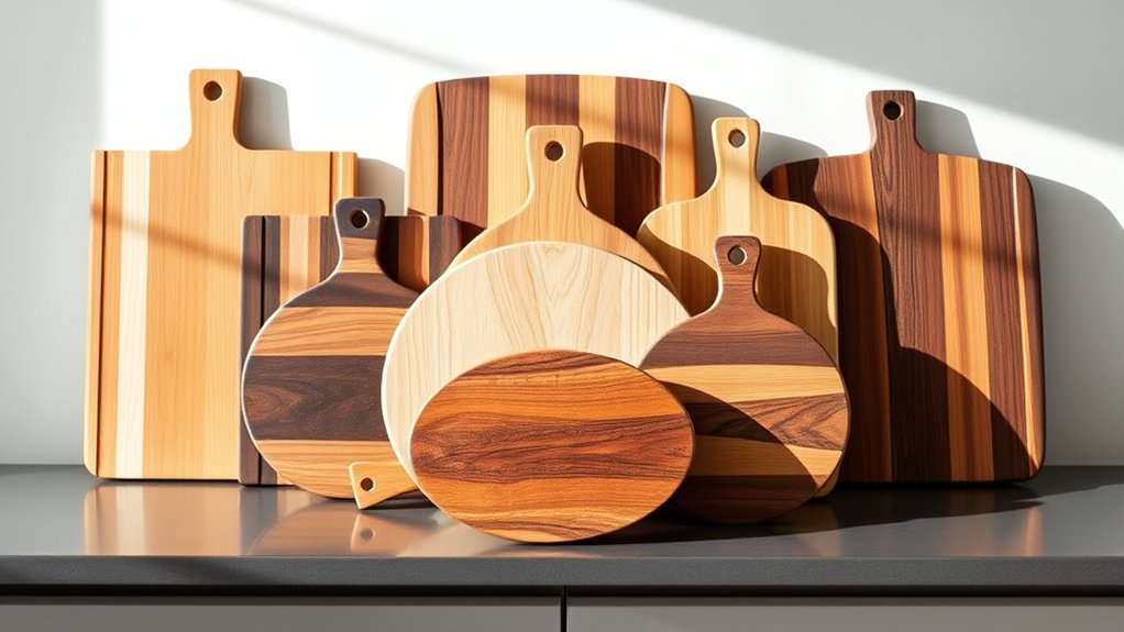 10 Tips to Display Cutting Boards on Your Kitchen Counter 4 arrange boards for balance
