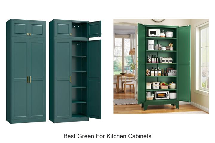 best green for kitchen cabinets
