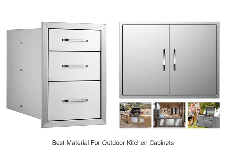 best material for outdoor kitchen cabinets