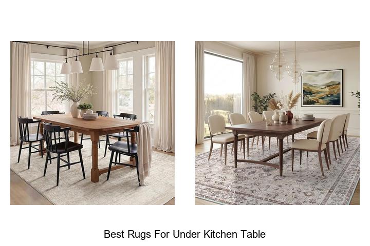 best rugs for under kitchen table