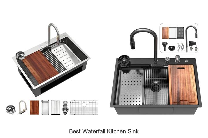 best waterfall kitchen sink