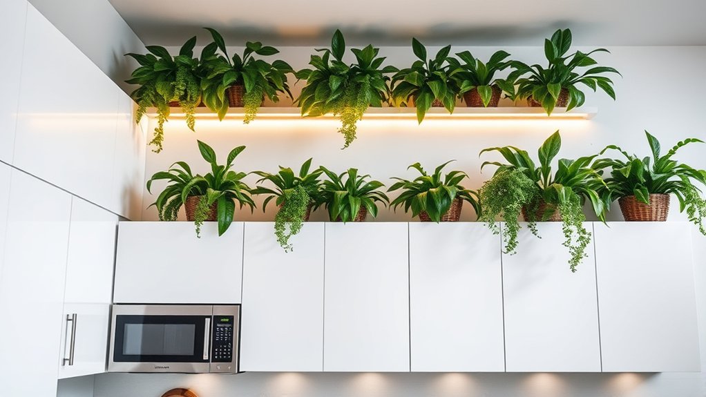brighten with greenery lighting