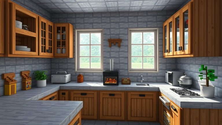 build a minecraft kitchen