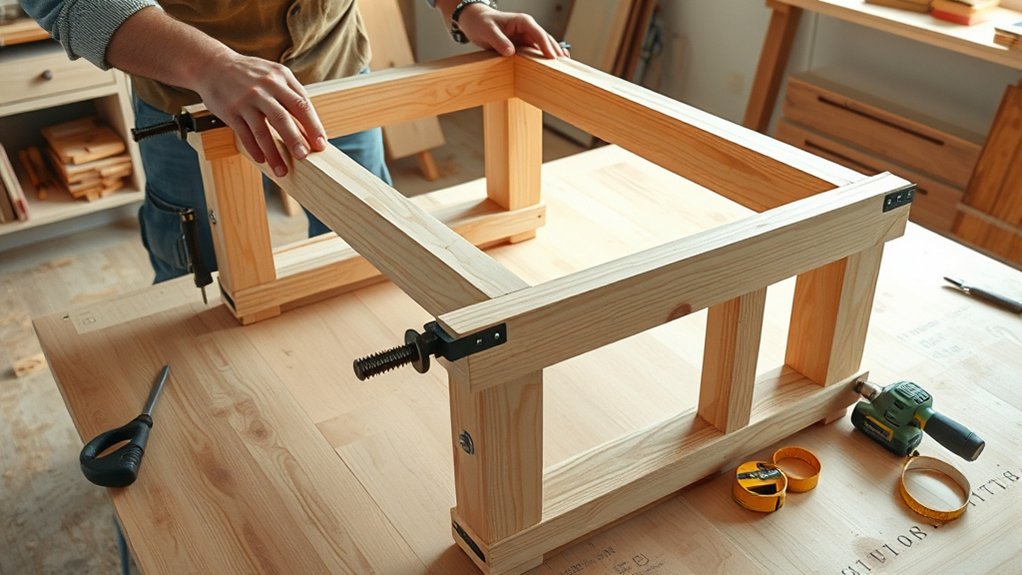 How Do You Build a Kitchen Island in 5 Steps? 4 build sturdy level frame