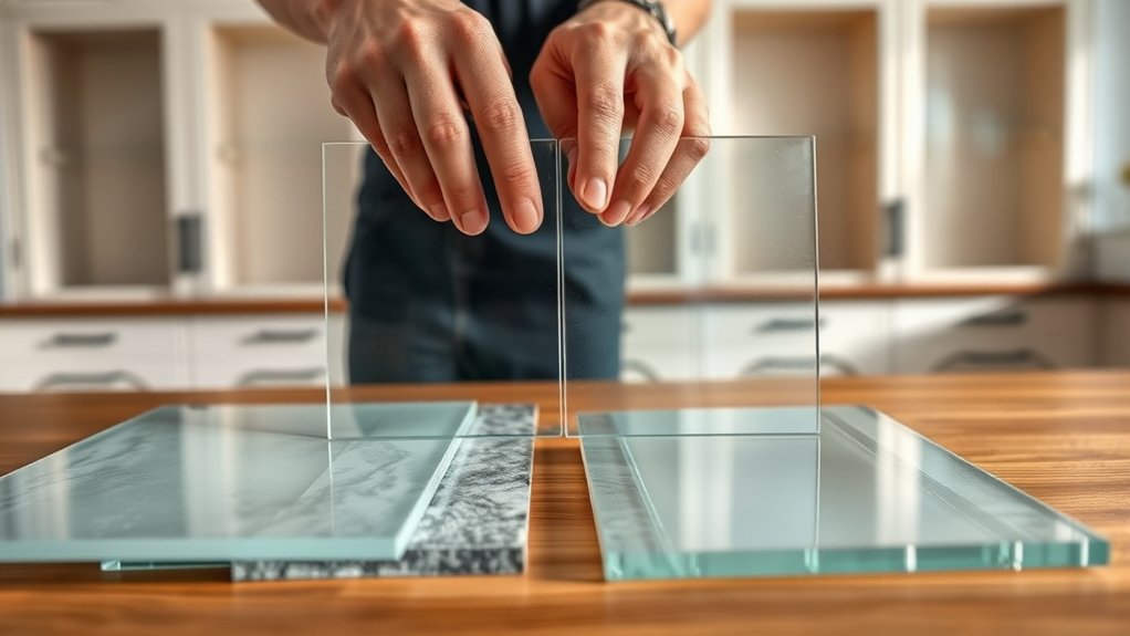 How to Add Glass to Kitchen Cabinets in 10 Easy Steps 2 choose durable stylish glass
