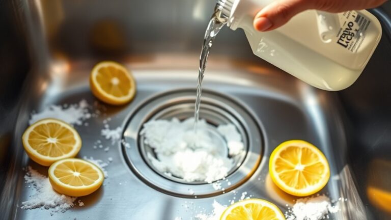 clean sink drain odors