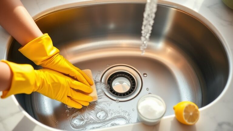clean sink in three steps