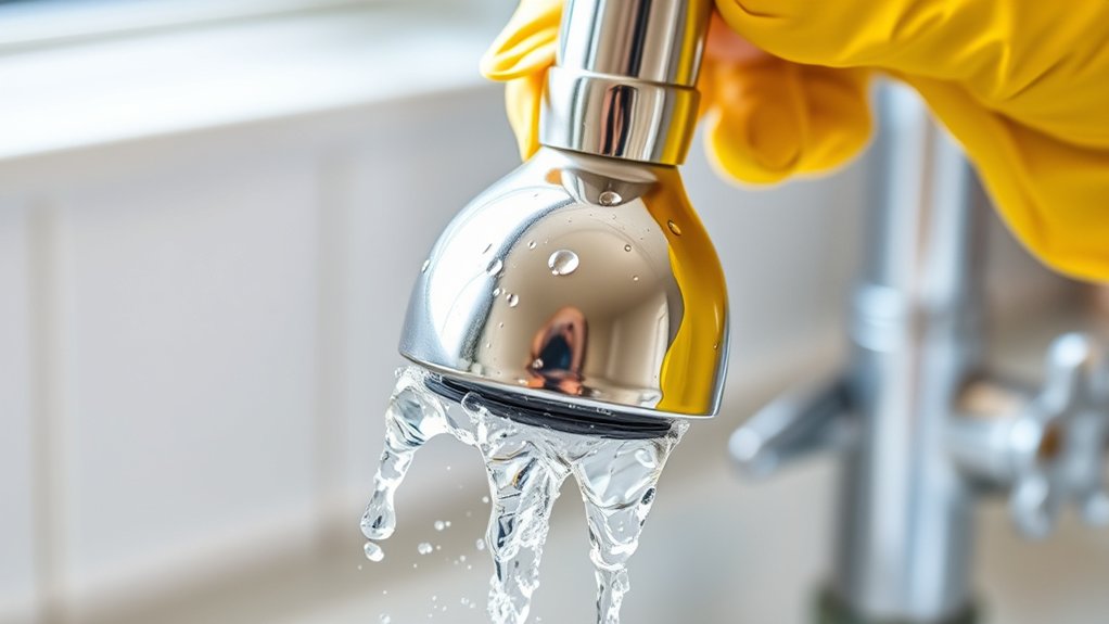 cleaning kitchen faucet head 4qepd