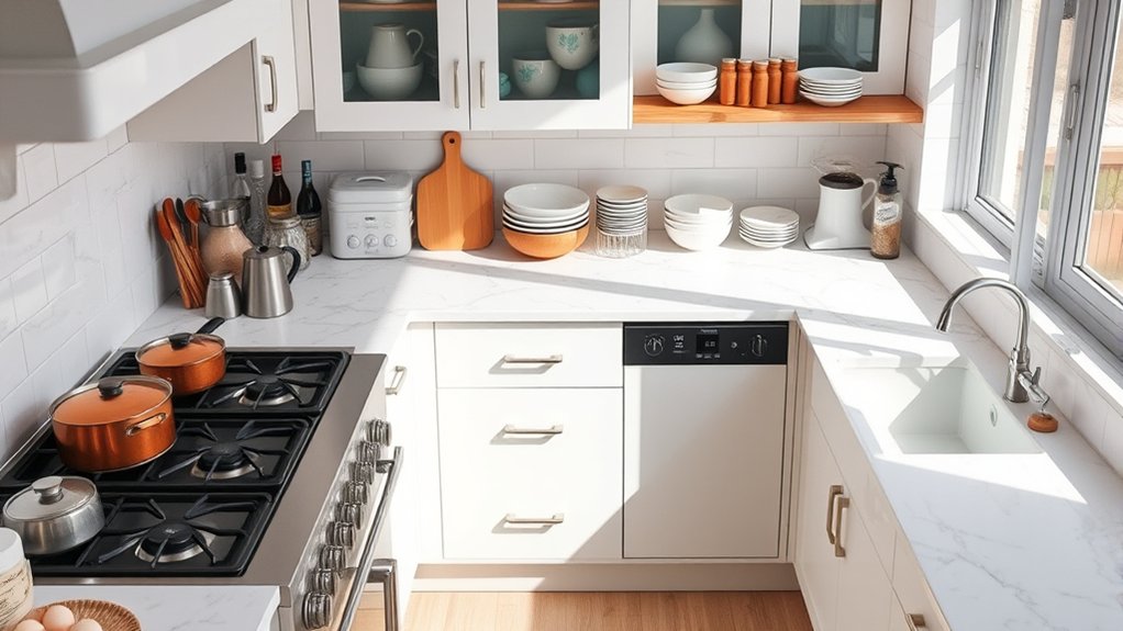 7 Easy Tips to Organize Your Kitchen 3 designate zones for efficiency