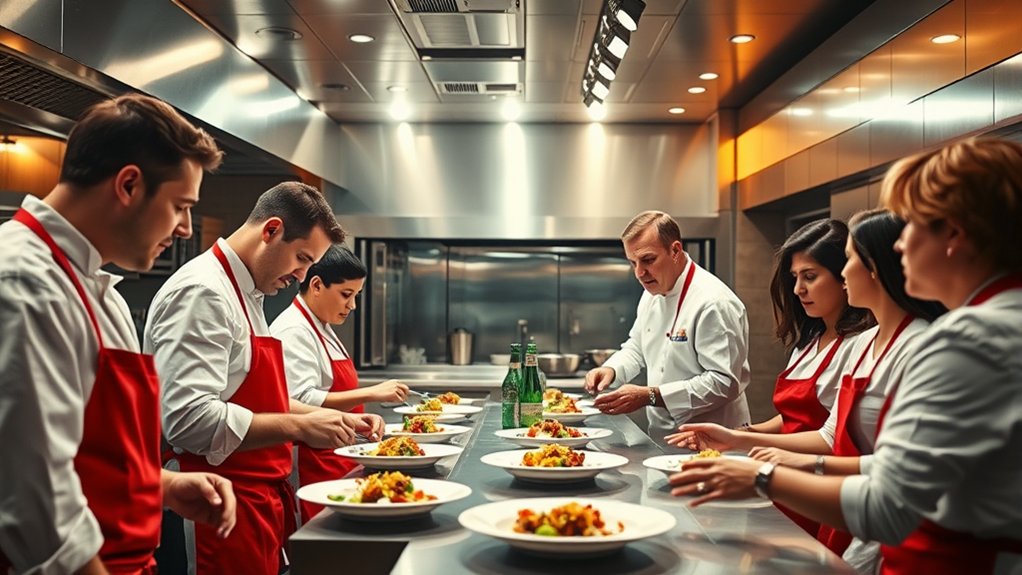 dining tips during filming