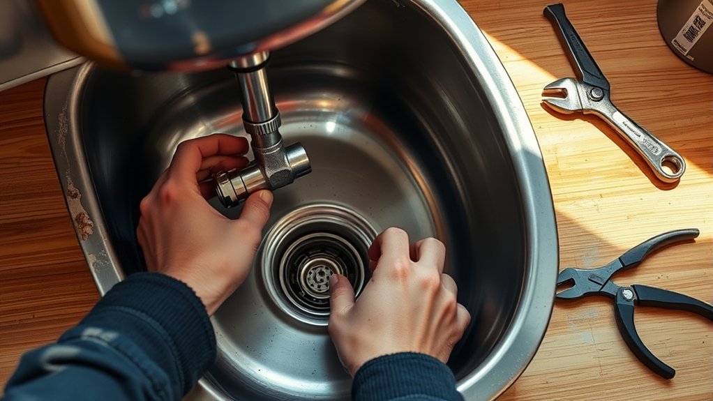 How to Replace a Kitchen Sink in 5 Easy Steps 4 disconnect plumbing and remove sink