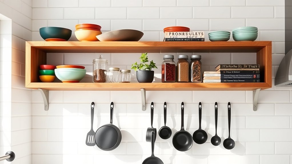 5 Easy Tips to Decorate a Kitchen 3 display organize showcase balance
