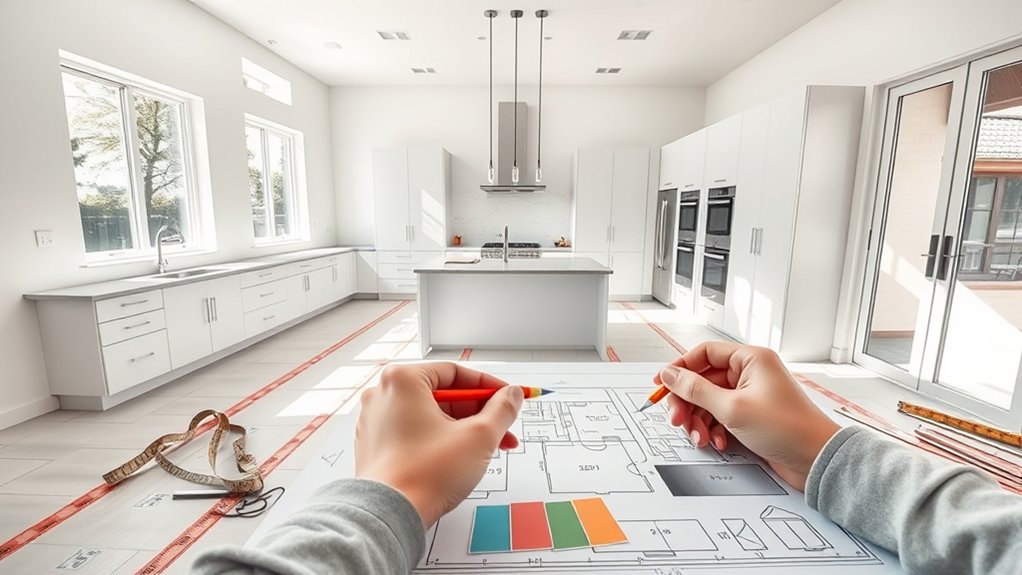 efficient kitchen workspace layout