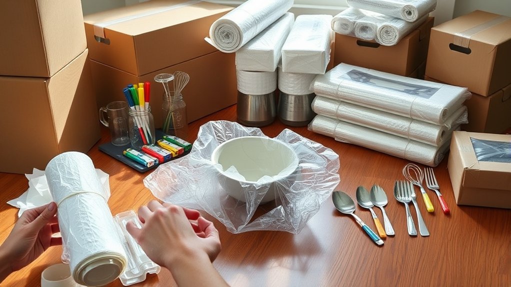 How to Pack Kitchen Items in 10 Easy Steps 2 gather packing supplies efficiently