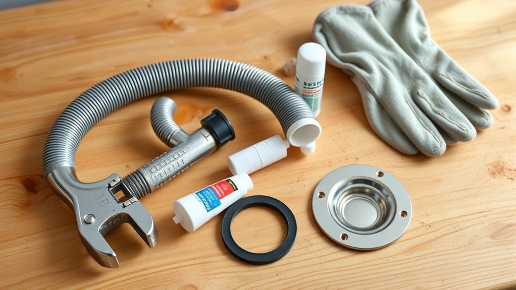 gather tools and cleaning supplies