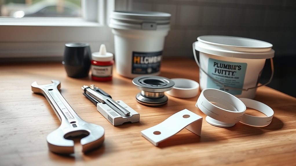 gather tools and fixtures