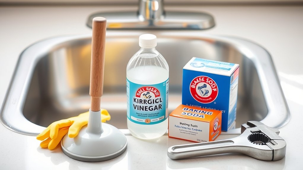 Unclog Kitchen Sink Drain in 3 Simple Steps 3 gather tools and household supplies