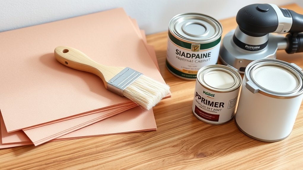 How to Refinish Kitchen Cabinets in 10 Easy Steps 2 gather tools and materials