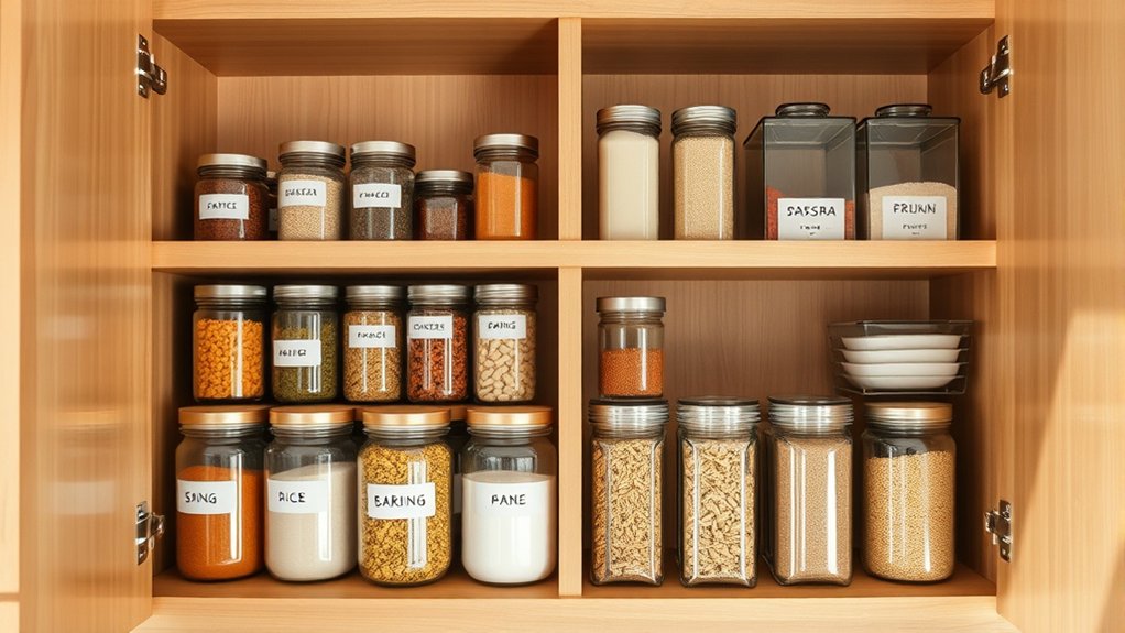 group similar kitchen items efficiently
