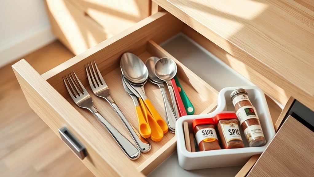 10 Tips to Organize Kitchen Drawers Efficiently 3 group tools by use