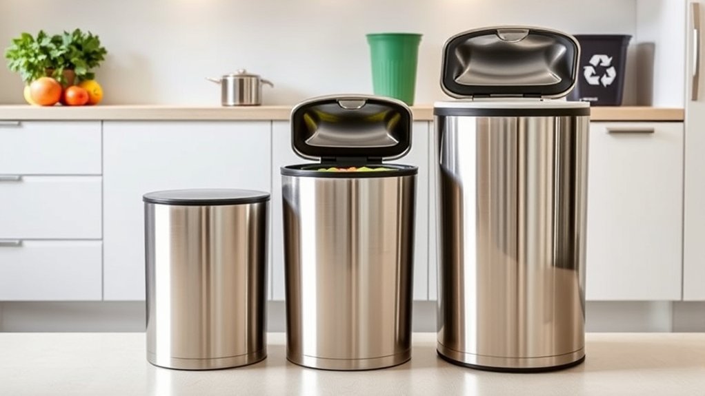 How Many Gallons Does a Kitchen Trash Can Hold? 3 household size and space