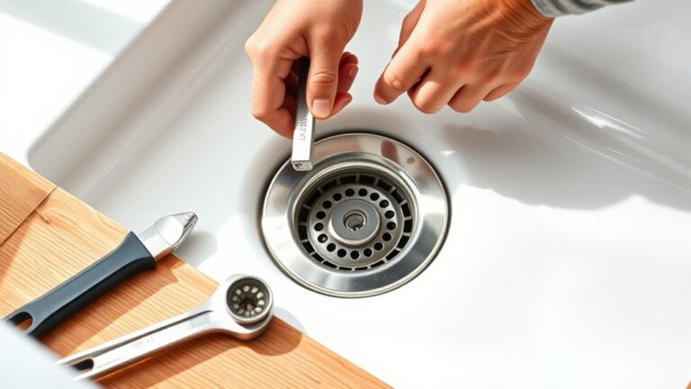install kitchen sink drain