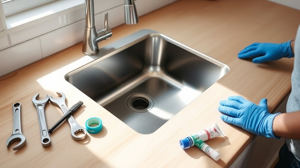 installing a kitchen sink kqqaw