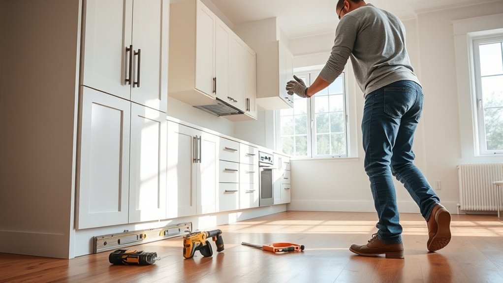 installing kitchen cabinets efficiently