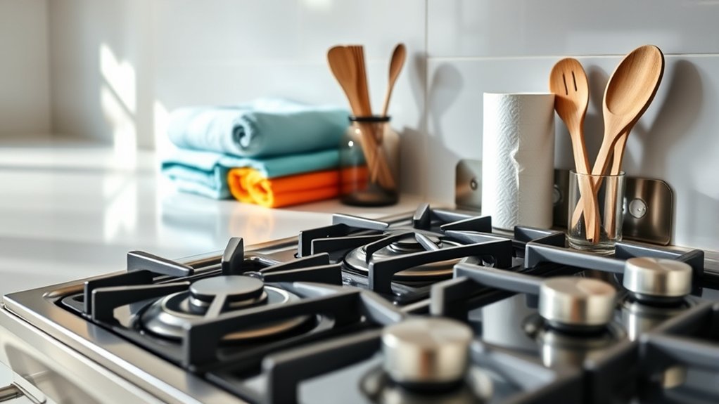 keep flammables away from stove
