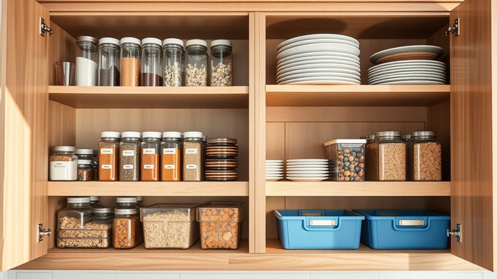 kitchen cabinet organization tips