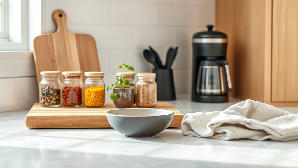 kitchen counter decoration tips