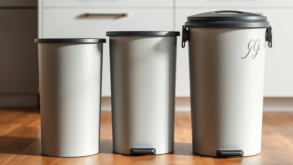 How Many Gallons Does a Kitchen Trash Can Hold? 4 kitchen trash can sizes comparison