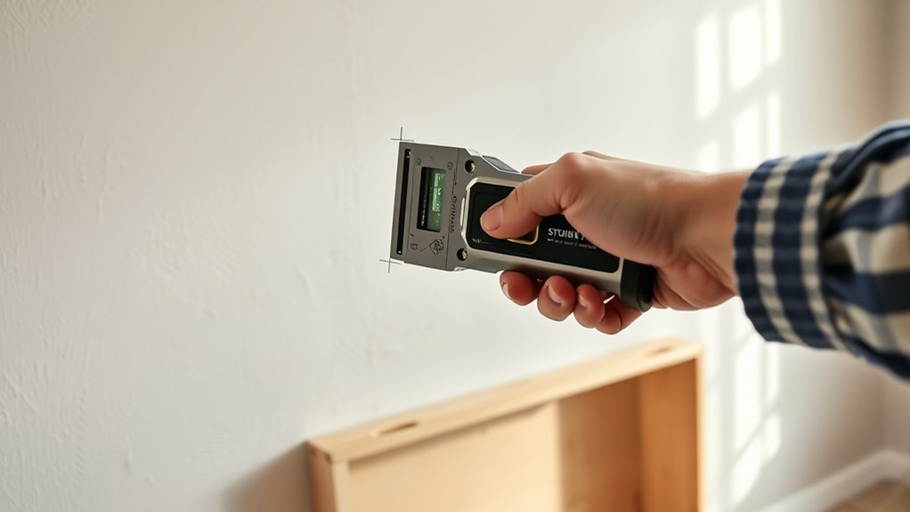 How to Hang Kitchen Cabinets in 5 Easy Steps 3 locate and mark wall studs