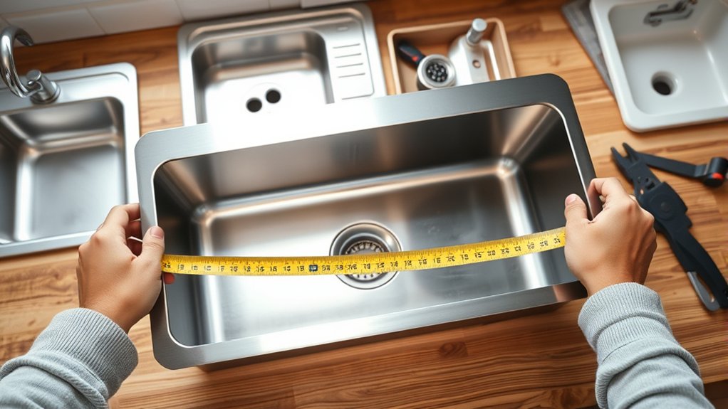 How to Replace a Kitchen Sink in 5 Easy Steps 3 measure material design fit