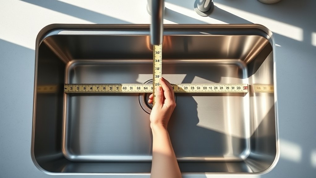 How to Measure Kitchen Sink in 3 Easy Steps 2 measure sink dimensions accurately