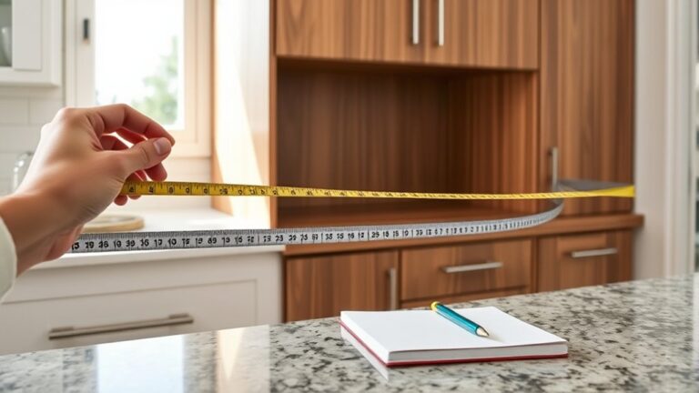measuring kitchen cabinets accurately