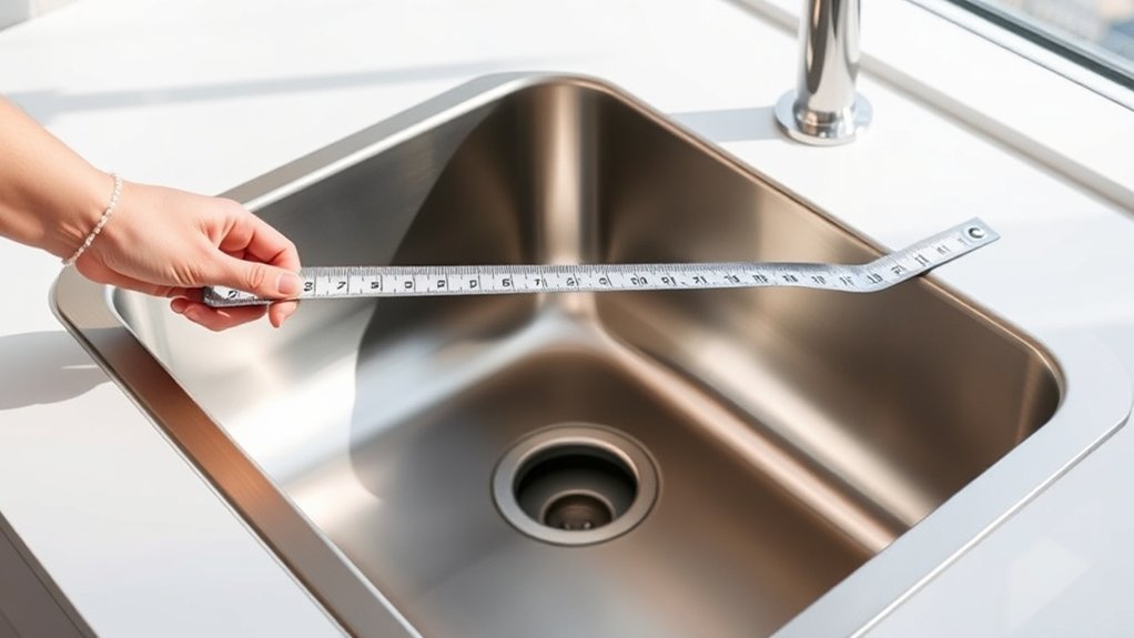 measuring kitchen sink dimensions tr478