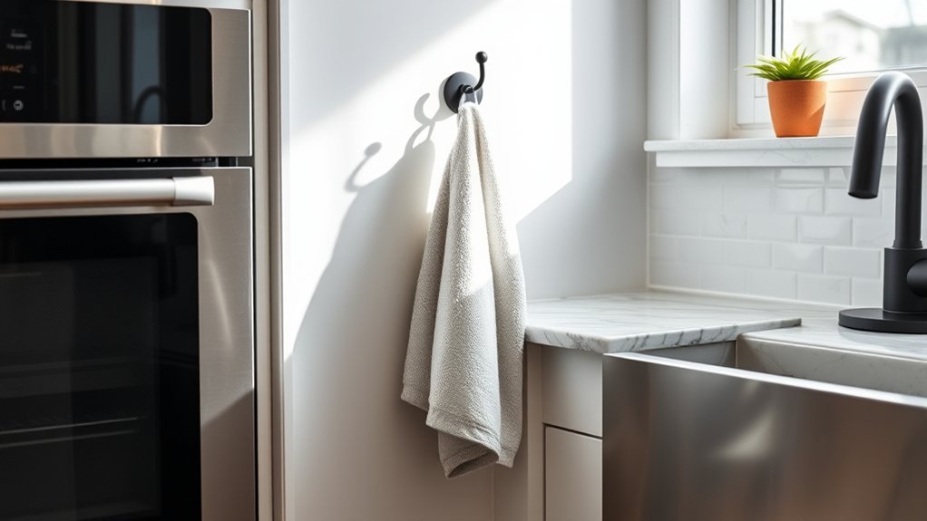 optimal hygienic towel placement