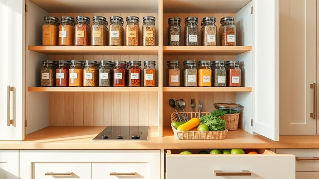 optimize kitchen storage space