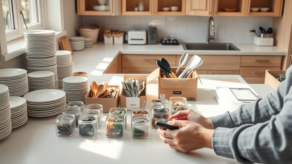 organize declutter streamline packing