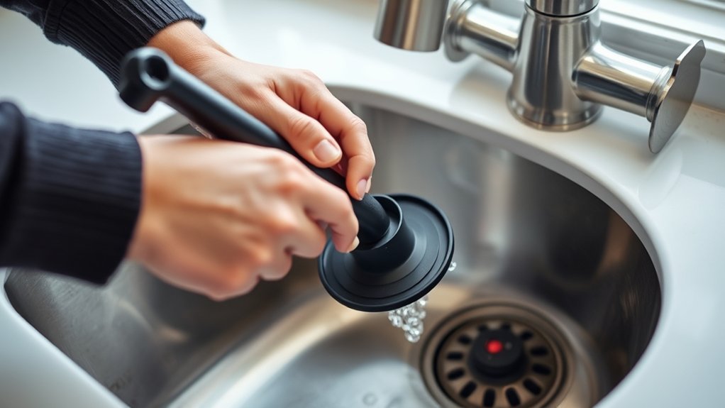 How to Unclog a Kitchen Sink With Disposal in 3 Easy Steps 3 plunge reset clear clogs