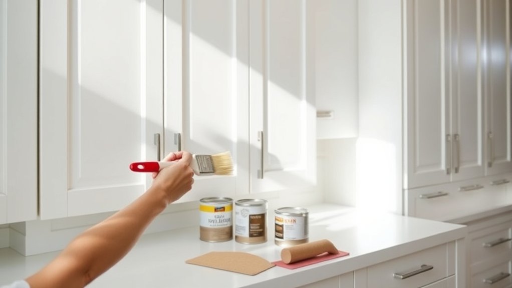 How Do You Paint Kitchen Cabinets in 3 Easy Steps 4 prep prime paint perfection