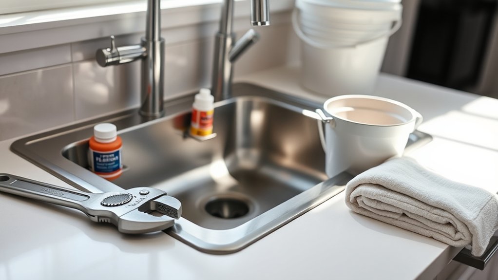 How to Remove Kitchen Sink Drain in 5 Easy Steps 2 prepare tools and workspace