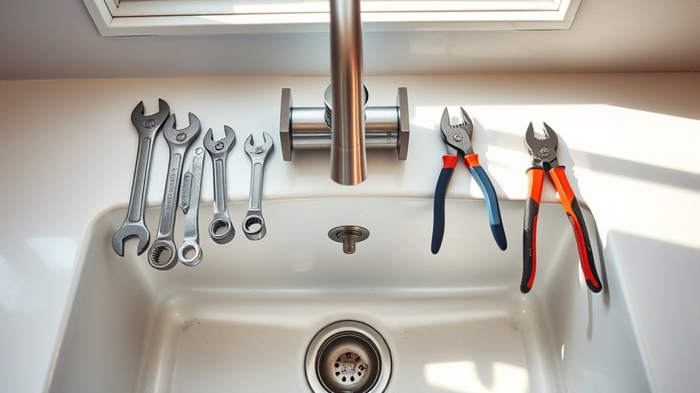 How to Remove a Kitchen Faucet in 3 Easy Steps 2 prepare tools and workspace