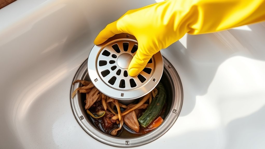 remove debris and grease