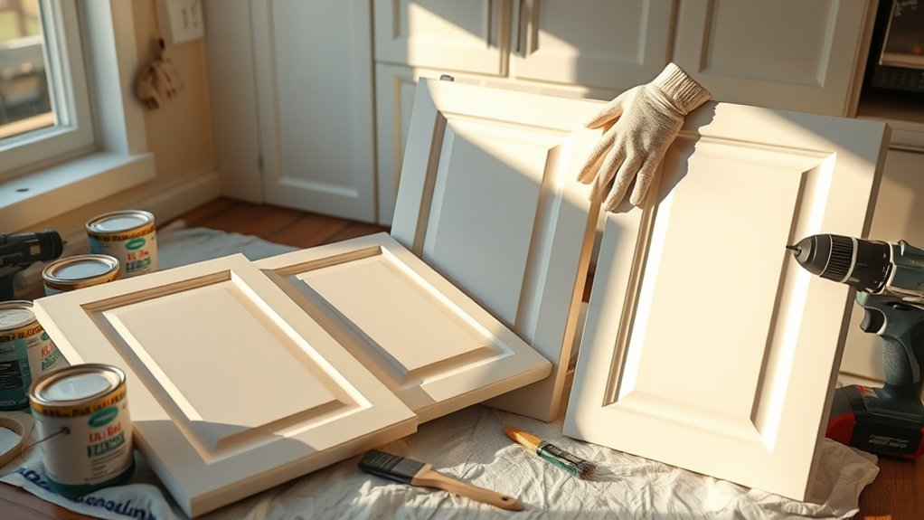 repainting kitchen cabinets step by step l20eo