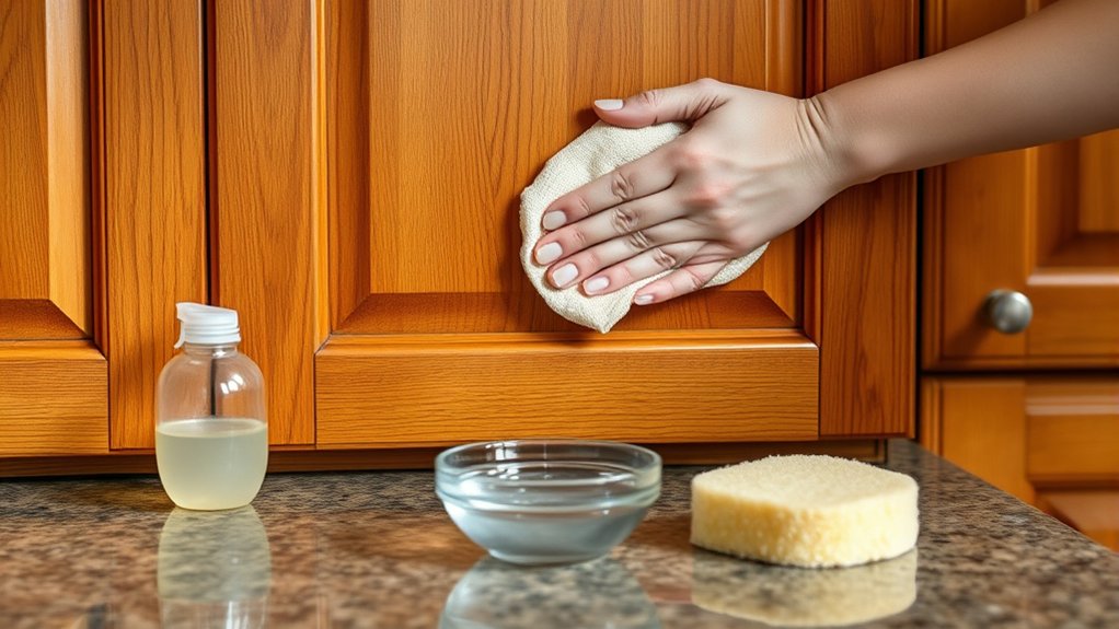How to Clean Wood Kitchen Cabinets in 5 Easy Steps 4 safe cabinet spot cleaning