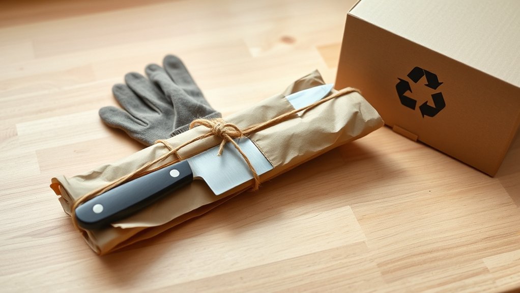 safe knife disposal methods