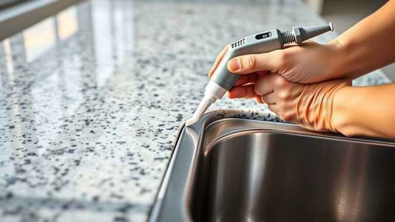 seal sink to countertop
