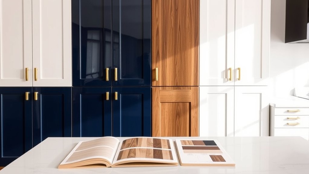 select stylish cohesive cabinetry